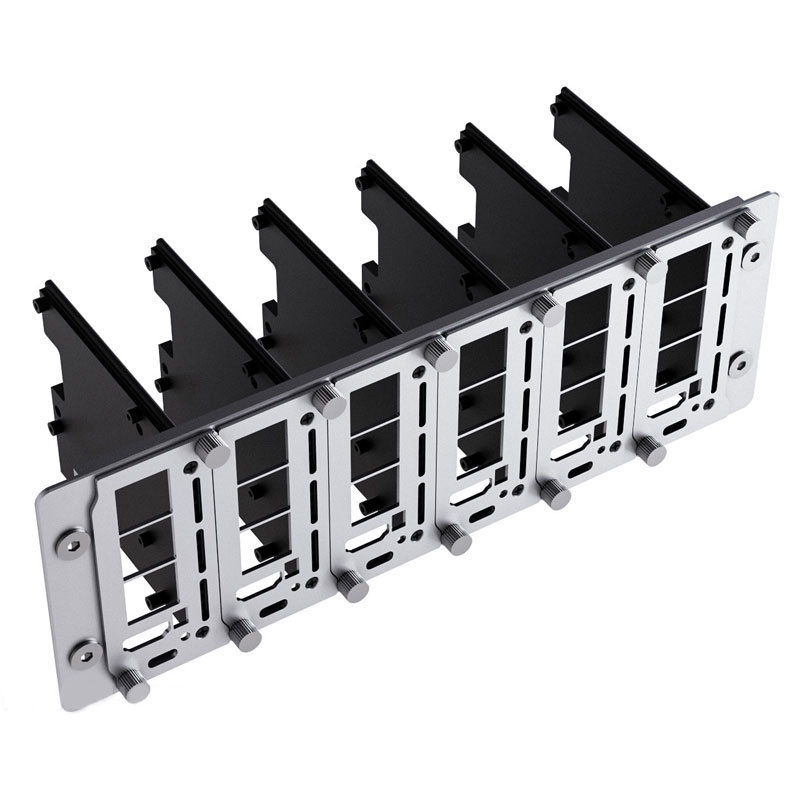Raspberry Pi 4/5 PiRack-M6F Cluster Kit Data Center Multi-Node Server 10-inch Aluminum Alloy 2U Height